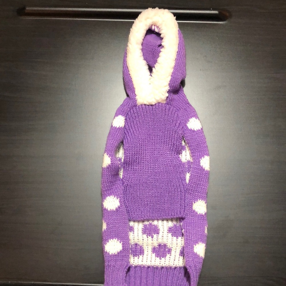 XXSmall Pet Knitted Sweater with Hood